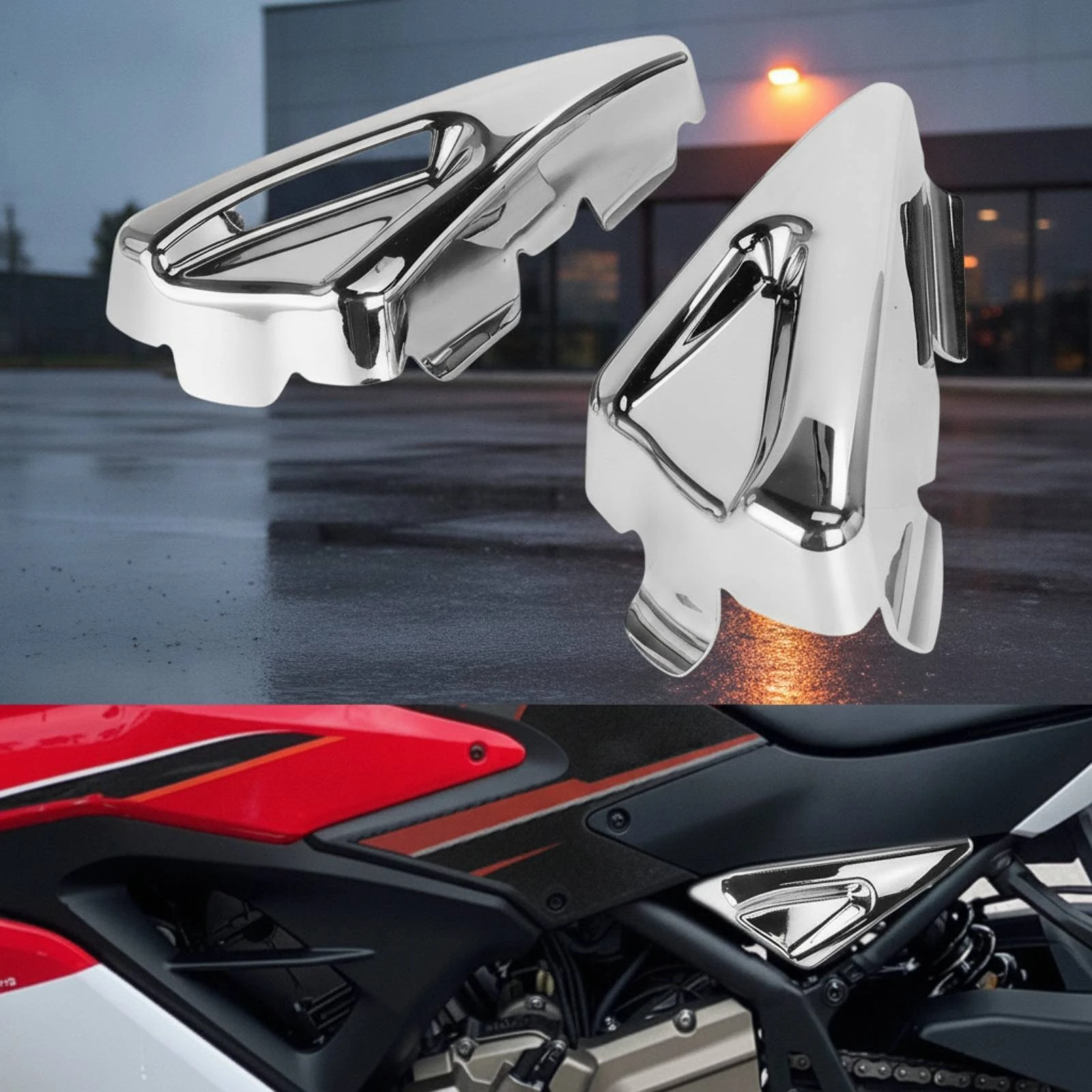 Motorcycle Battery Cover Side Frame Panels Sculpted Side Cover with Frame Brand New Scratch Resistant for Street Bikes