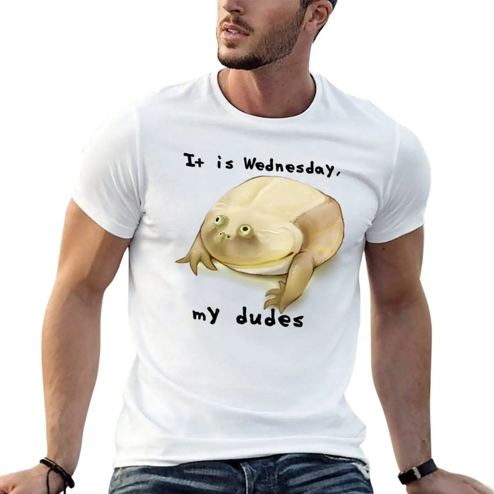 It is Wednesday my dudes T-Shirt football t shirt topping mens cotton t shirts