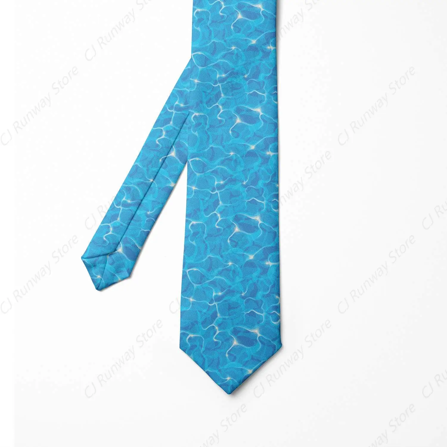 Necktie, Vivid Water Surface Waves, Dress Tie, 3.7