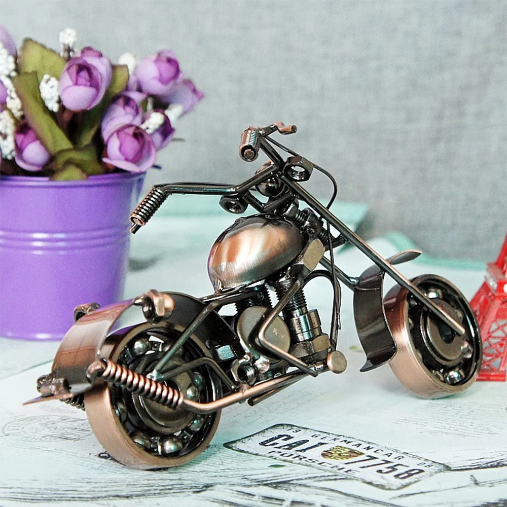 هدايا الدراجات النارية المعدنية، ديكور الدراجة النارية، ديكور مكتب غرفة المنزل الحديدي، هدايا مصنوعة يدويًا للرجال، أدوات رائعة