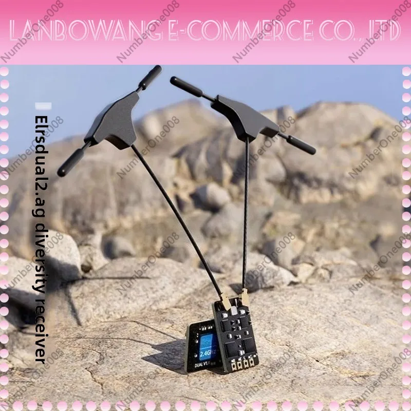 For GEPRC ELRS DUAL 2.4G Diversity Receiver New Generation True Dual Antenna High Refresh Rate for FPV Drone