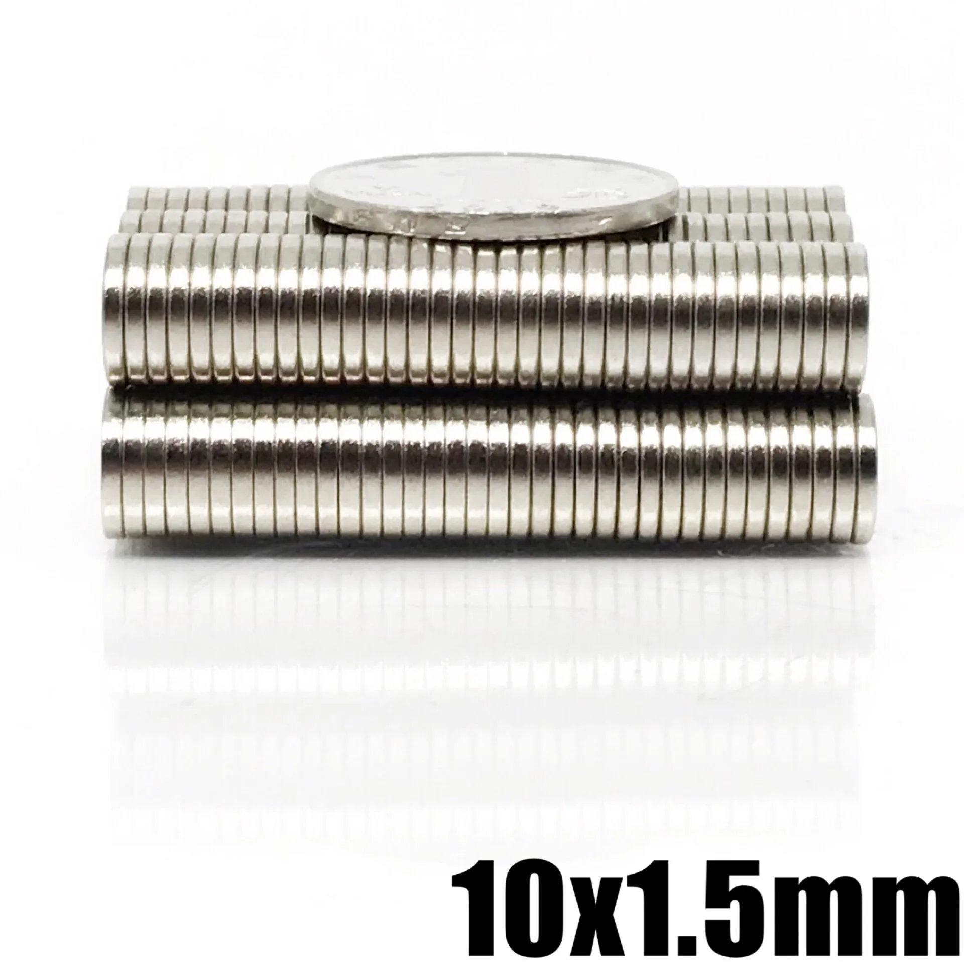 20~500PCS 10x1.5 Rare Earth Magnets Diameter 10x1.5mm Small Round Magnets 10mmx1.5mm Permanent Neodymium Magnets 10*1.5