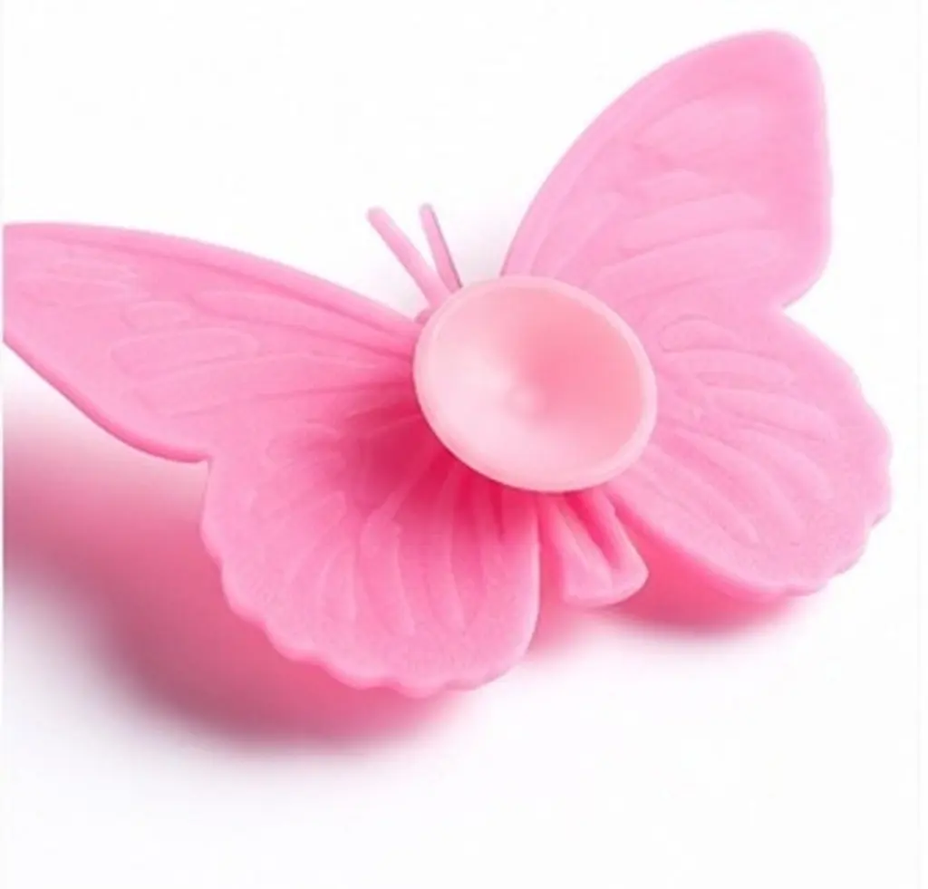 24Pcs Silicone Butterfly Drink Markers with Suction Base Glass Identifiers for Parties Weddings Bar Events Reusable Easy Clean