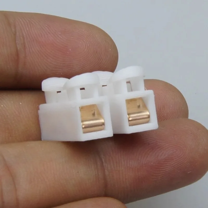 Quick Splice Spring Wire Connector 2/3/4Pin Cable Clamp Compact Terminal Block Push-in Electrical Connector for LED Strip Light