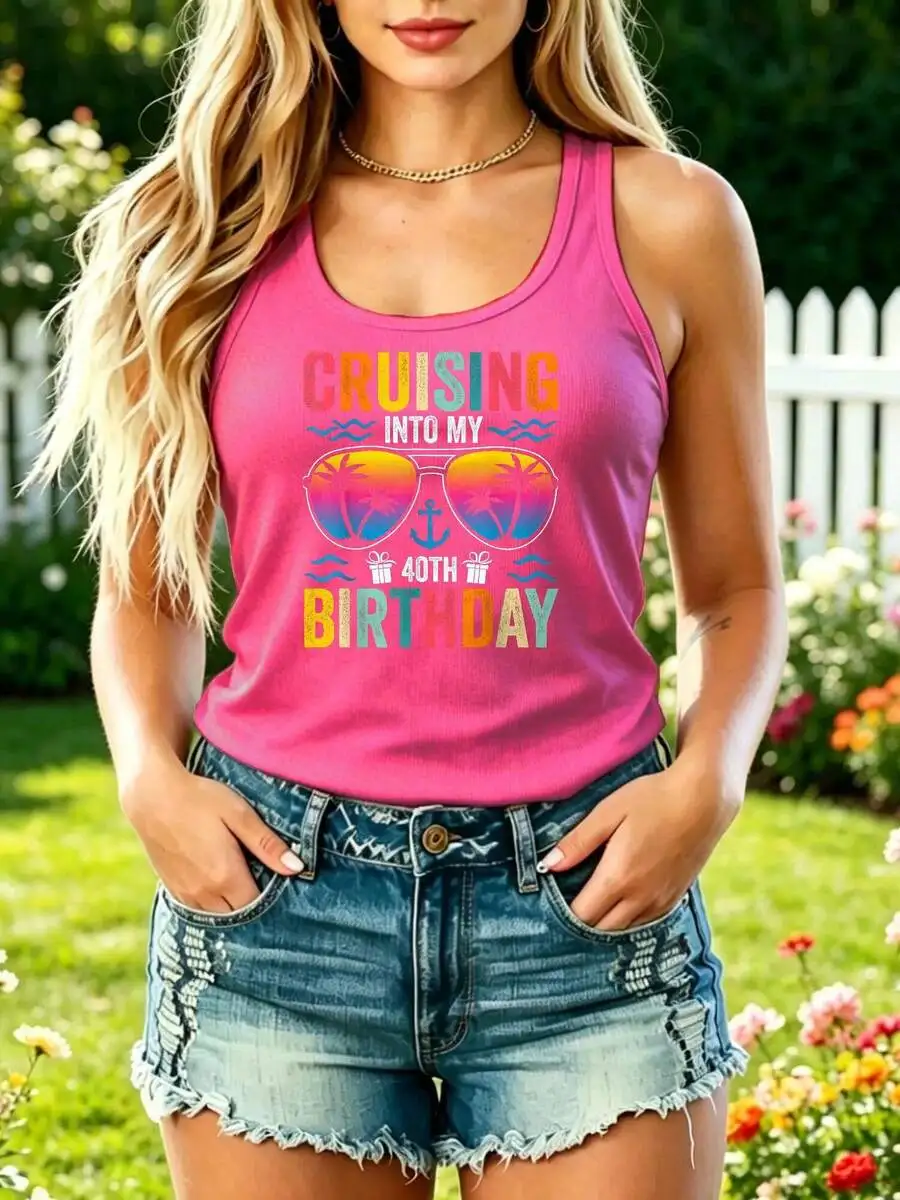 

Plus Size Women Sleeveless Tank Top For Summer Vacation Lightweight Breathable Casual Beach Wear