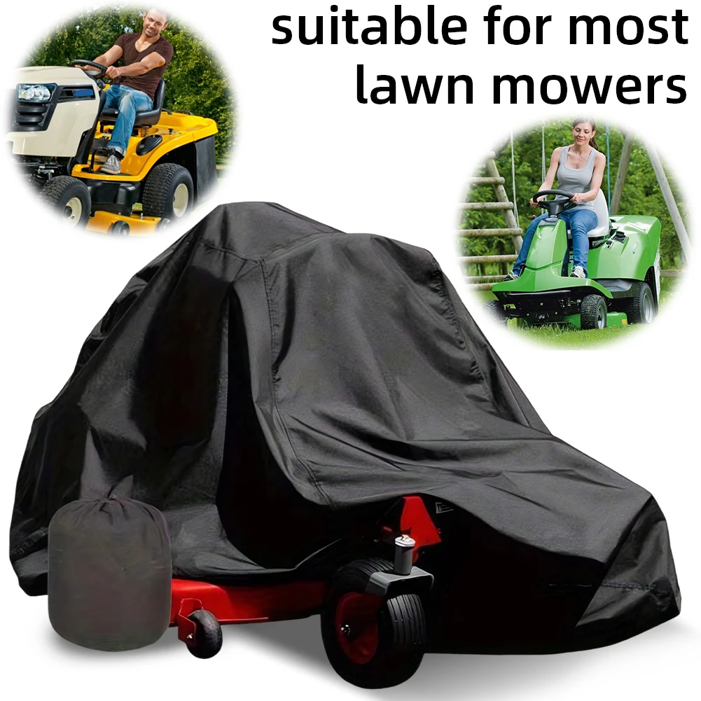 

Lawn Mower Cover 210D Oxford Cloth Tractor Cover Waterproof Outdoor Furniture Cover for Lawn Mowers Covering