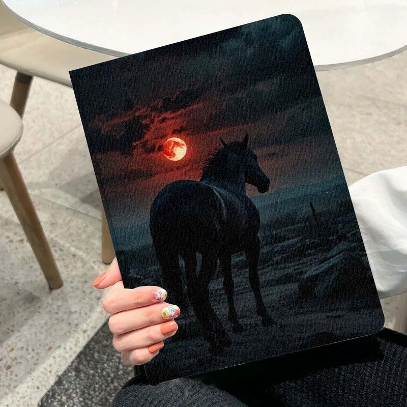 

Чехол для планшетов Sunset Horse для iPad Pro Mini Air 1 2 3 4 5 6 7 7-го 10-го поколения 9.7 10.2 11 10.9 7.9 13 12.9 10.5 дюймов