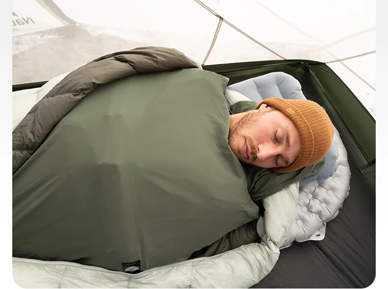 Naturehike Schlafsack Liner Camping Blatt Leichte Tragbare Sommer Schlafsäcke Outdoor Reisen Wandern Camping Schlafsack – Detail 3