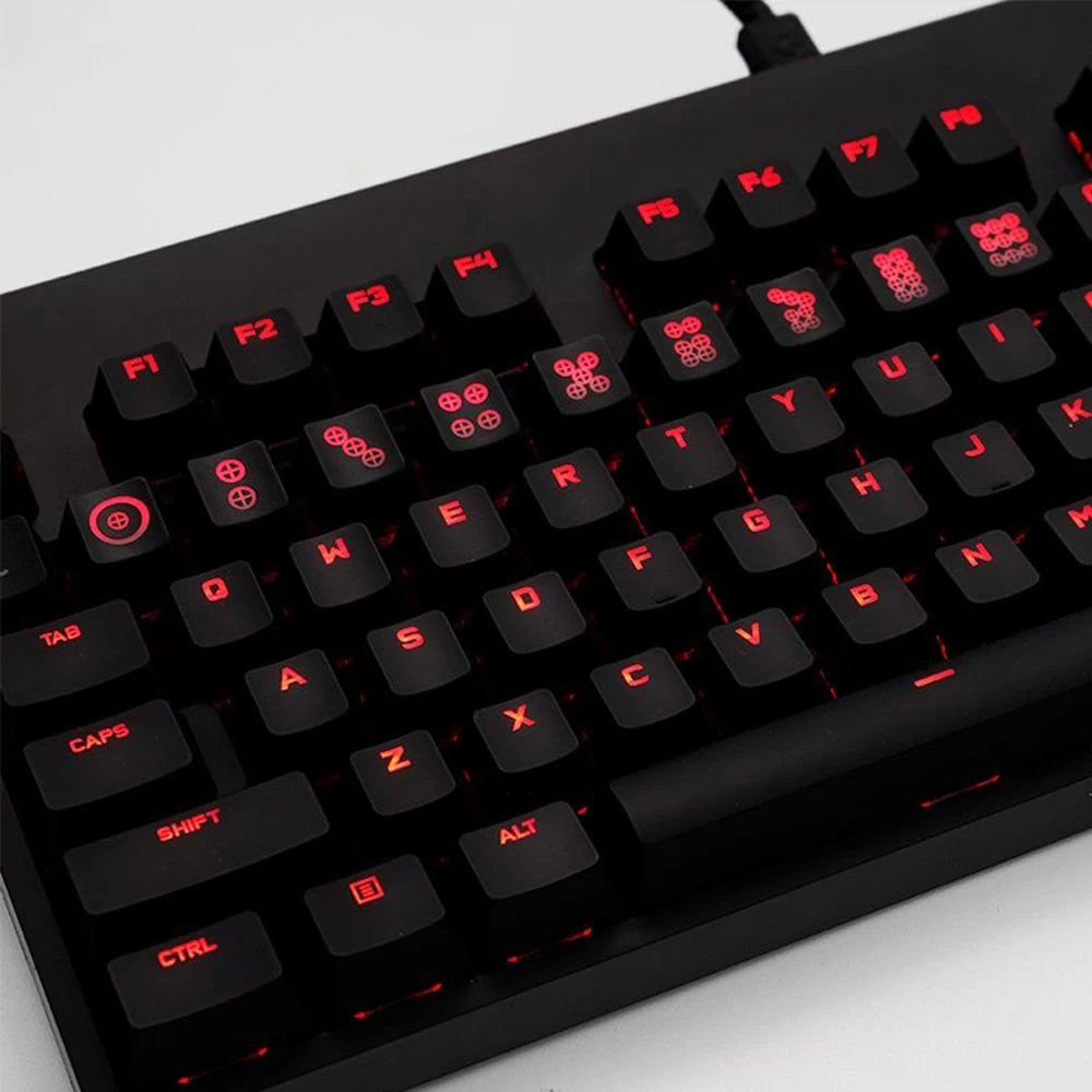 OEM R4 ABS Keycaps Majiang Mah Jong Mahjong Backlit Keycap Cross Axis Cherry MX Switch Mechanical Keyboard Cap Red Black Keycap