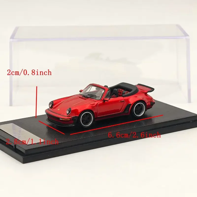 Zaman mikro 1:64 spor araba Diecast Model araba akrilik ekran koleksiyonu modeli süsler modeli 930 şarkıcı Turbo modifiye araç