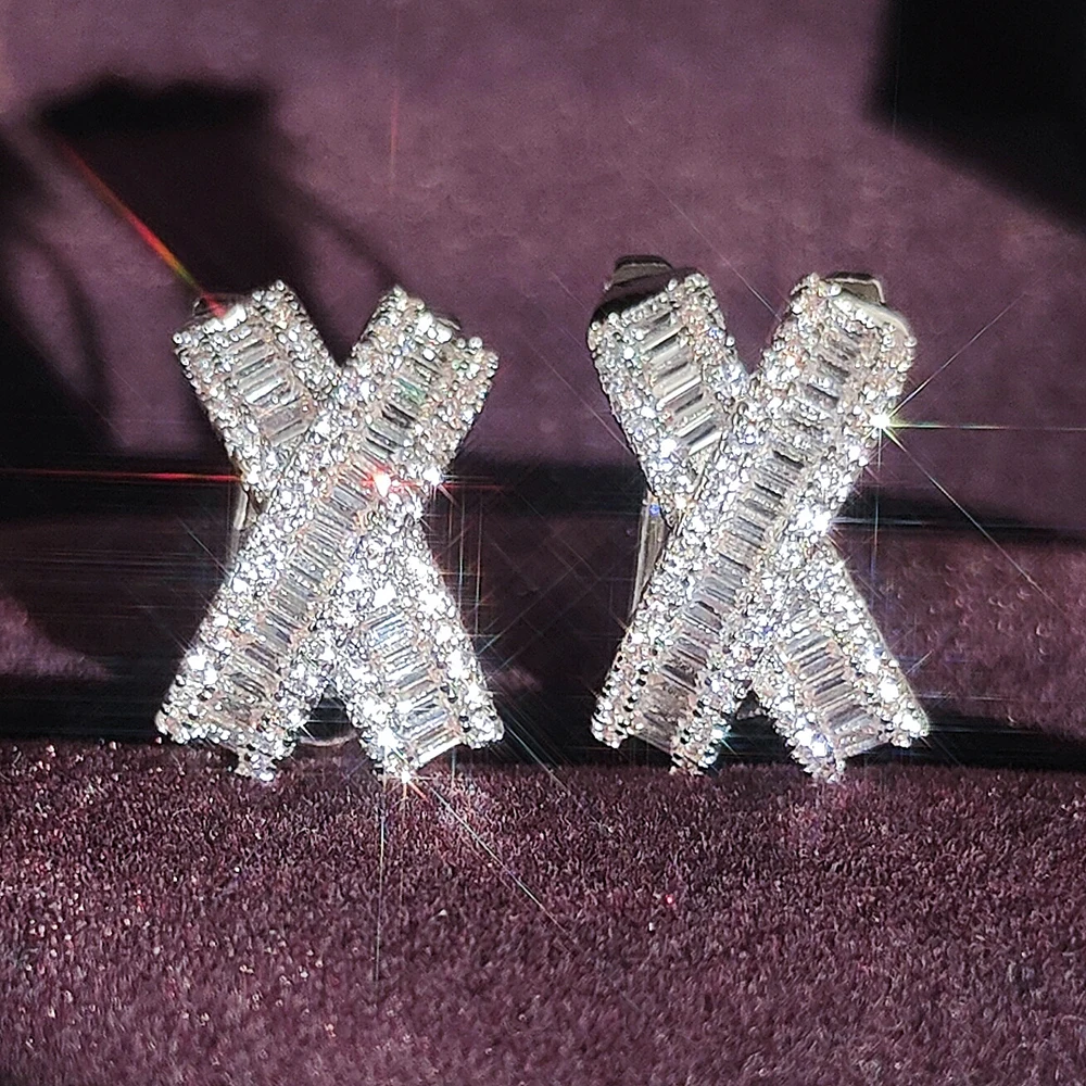 2023 Neuankömmling trend ige Kreuz ohrringe für Frauen Jubiläums geschenk Schmuck Großhandel e7788