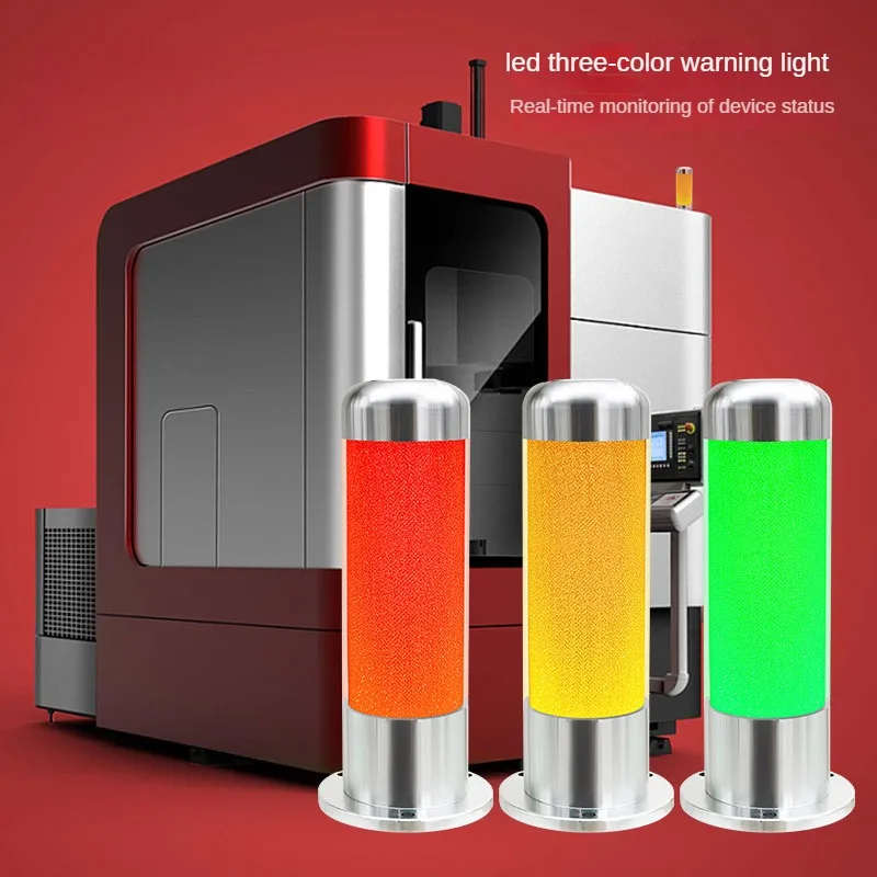 Three Colors In 1 layer Aluminum Shell Multi-layer CNC Machine Tool Warning Fault Indicator Light  Sound Safety Led Warning Lamp