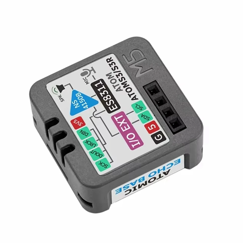 Base de eco atómico con micrófono y altavoz Base de reconocimiento de voz ES8311 micrófono MEMS de decodificación de Audio