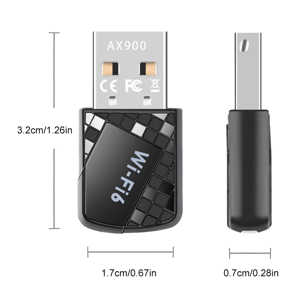 Мини-USB Wi-Fi адаптер 900 Мбит/с Wi-Fi Dongle 2,4G и 5 ГГц двухдиапазонный USB Ethernet-адаптер ПК WiFi-адаптер USB Ethernet-приемник для ПК-ноутбука