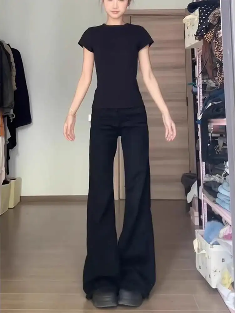 

Bla Fce Lined Flared Jeans Women's High Waist Slimming Bootcut Pants for Pear aped plus Size Ladies Autumn Winter Casual