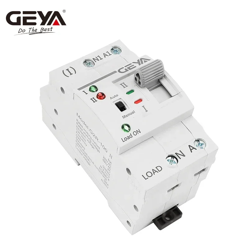 Двойной автоматический переключатель питания GEYA G2R Din Rail 2P 4P ATS, электрические переключатели непрерывного питания 63 а 110 В 220 В