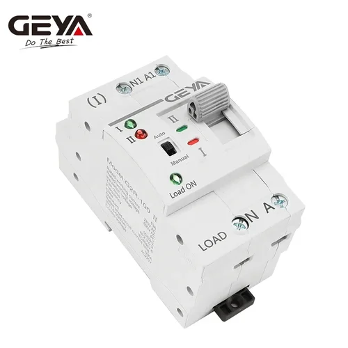 Imagen 2 del producto GEYA G2R Din Rail 2P 4P ATS interruptor de transferencia automática de doble potencia interruptores selectores eléctricos potencia ininterrumpida 63A 110V 220V