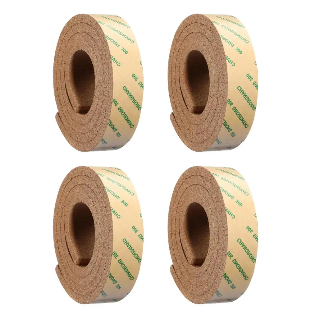 4Pcs Cork Strip Self-adhesive DIY Cork Strip Memo Board Bulletin Bar Strip Cork Board Strips For Office Classroom Home Decor