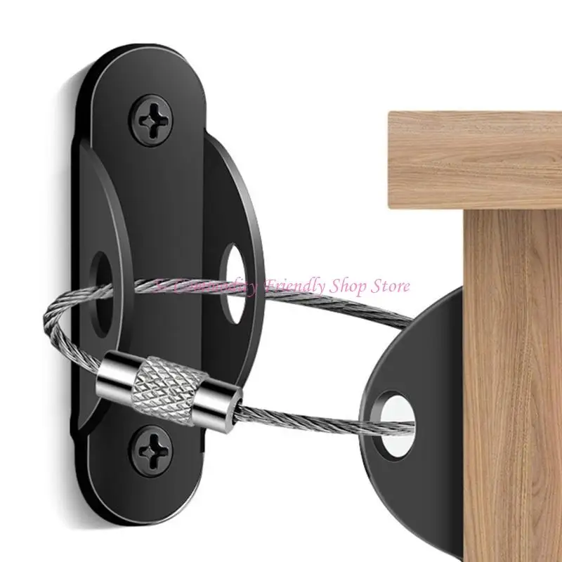 85AE Effective Furniture Anchors Sturdy Wall Straps for Furniture Safety 2pcs/set