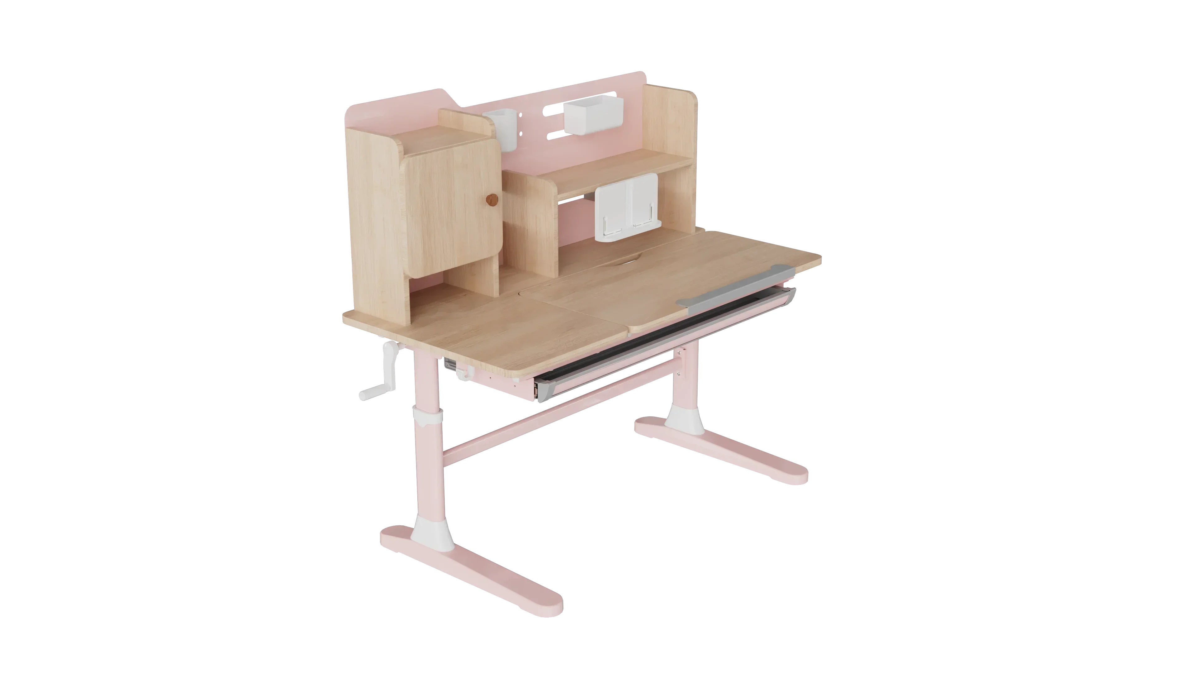 2026 New Product Ergonomic Child Study Table Blue Pink 530 To 760mm Height Kids Study Desk