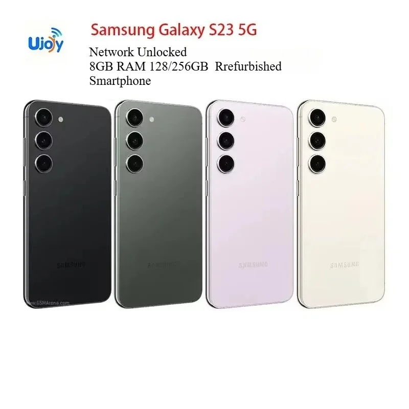 Samsung Galaxy S23 5G Network Unlocked Phone  6.1" AMOLED 8GB RAM 128/256GB Supports  NFC  Android Rrefurbished Smartphone