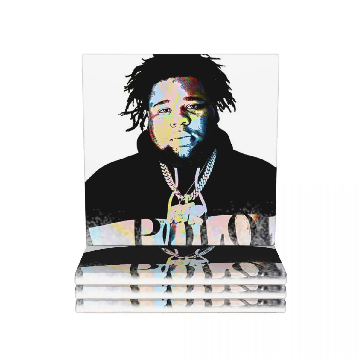 

Rod Wave Coaster Керамика Горячий коврик Украшение и аксессуары для стола Коврик для кухни Подставки для обеденного стола Кофейный коврик