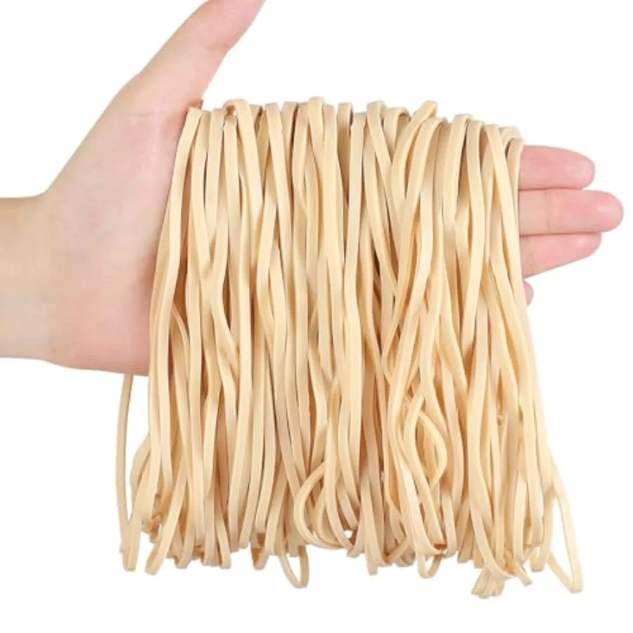 

Large Rubber Bands, 120 Pcs, 7x1/8 Inches, Light Beige Big Rubber Bands, Giant Elastics for Office