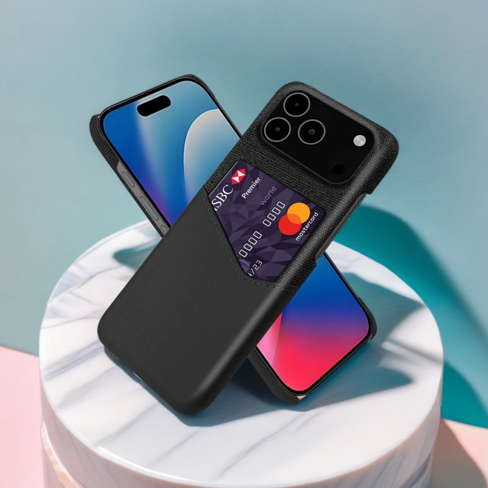 

For iPhone 17 Pro Max 17Air Capa Credit Card Case Cloth Fabric Cover For iPhone 17pro Max 17 Air 17promax Coque Funda