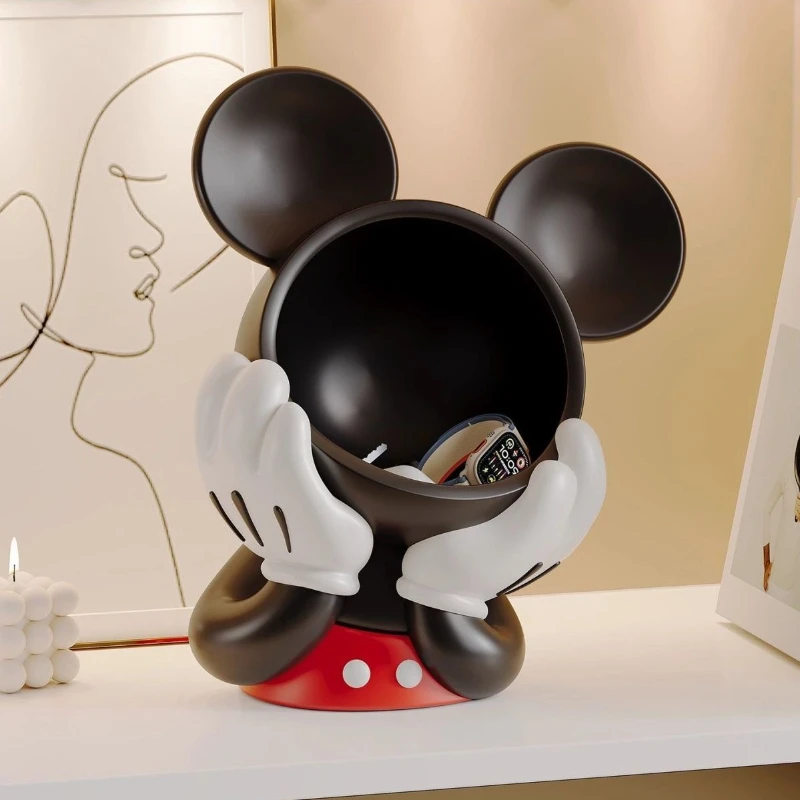 ديزني ميكي شخصية مدخل تخزين زخرفة الفتيات سطح المكتب مستحضرات التجميل صندوق تخزين المنزل متعدد الوظائف تخزين الرف