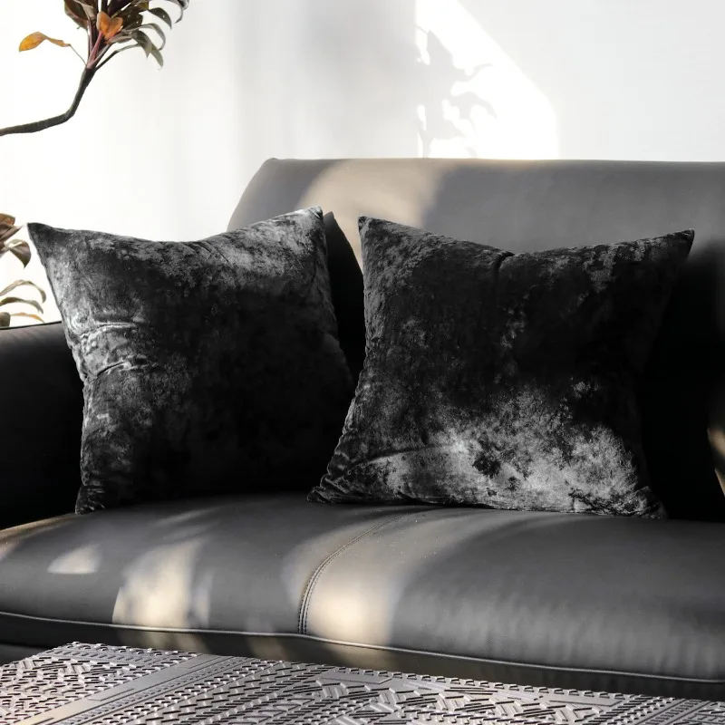 2pc Removable Lightweight Throw Pillow Cover Breathable Soft Dust-Proof Throw Pillow Covers Machine Washable Throw Pillow Covers