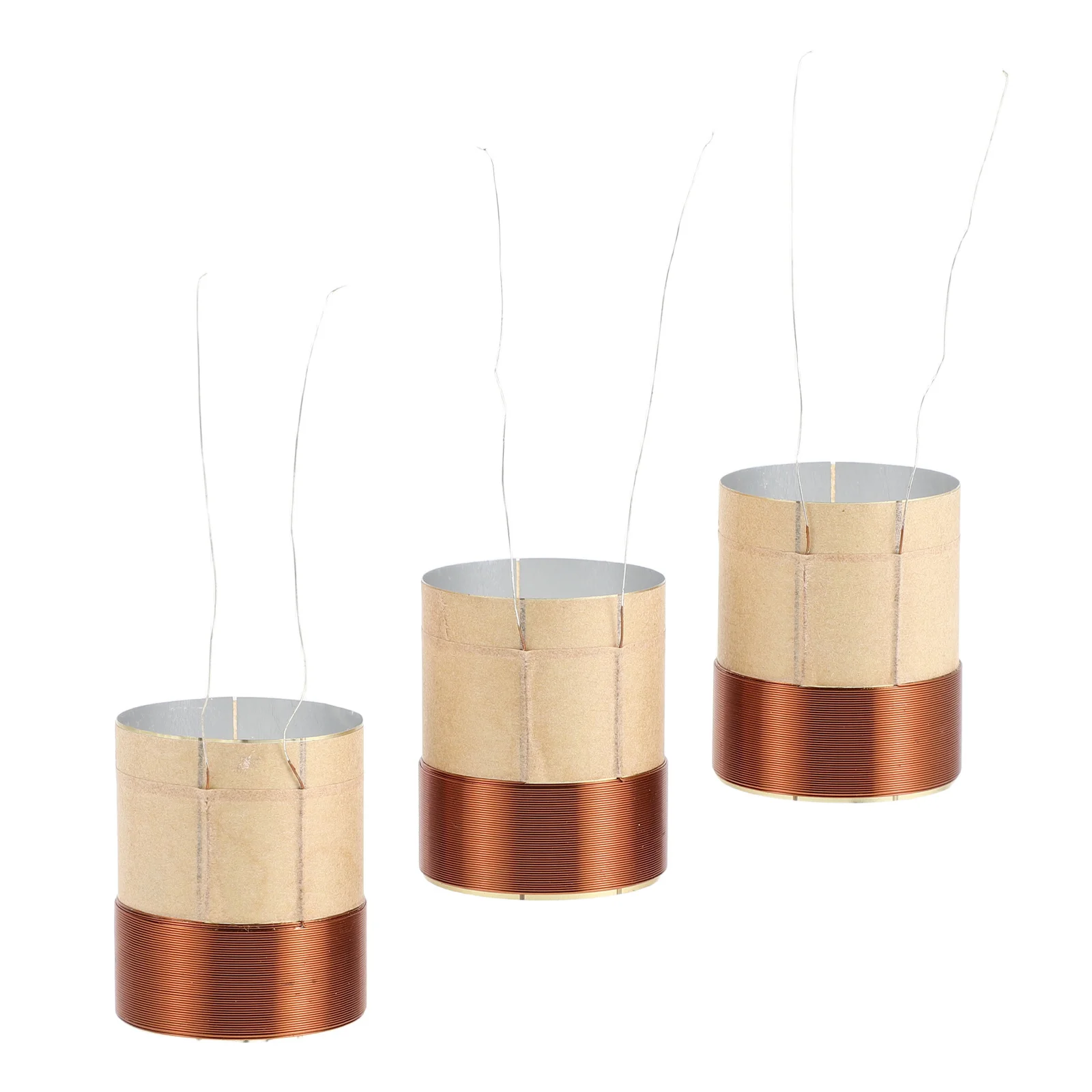 

3Pcs Woofer Voice Coil Copper Wire 25.5mm 1 Inch Pure Copper Bass Speaker Repair Replacement Coil Speaker Wire 3.5 Ohm
