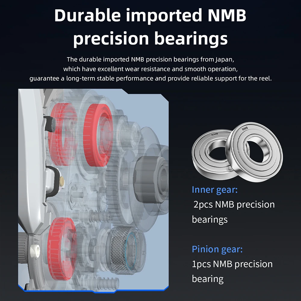 بكرة صيد كهربائية رقمية 3000 للمياه المالحة مصنوعة من الألومنيوم للصيد