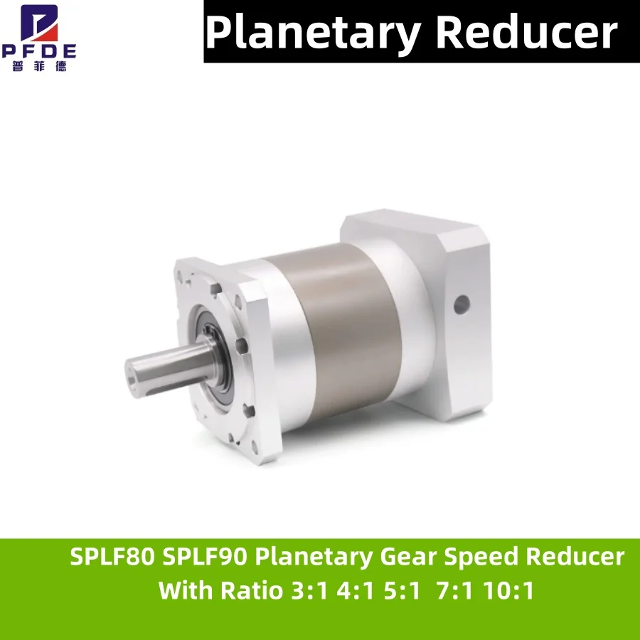 Planetary Reducer SPLF80 SPLF90 Planetary Gear Speed Reducer  Ratio 4:1 5:1 6:1 50:1 For CNC 80ST 90st Servo Brush  Input19MM