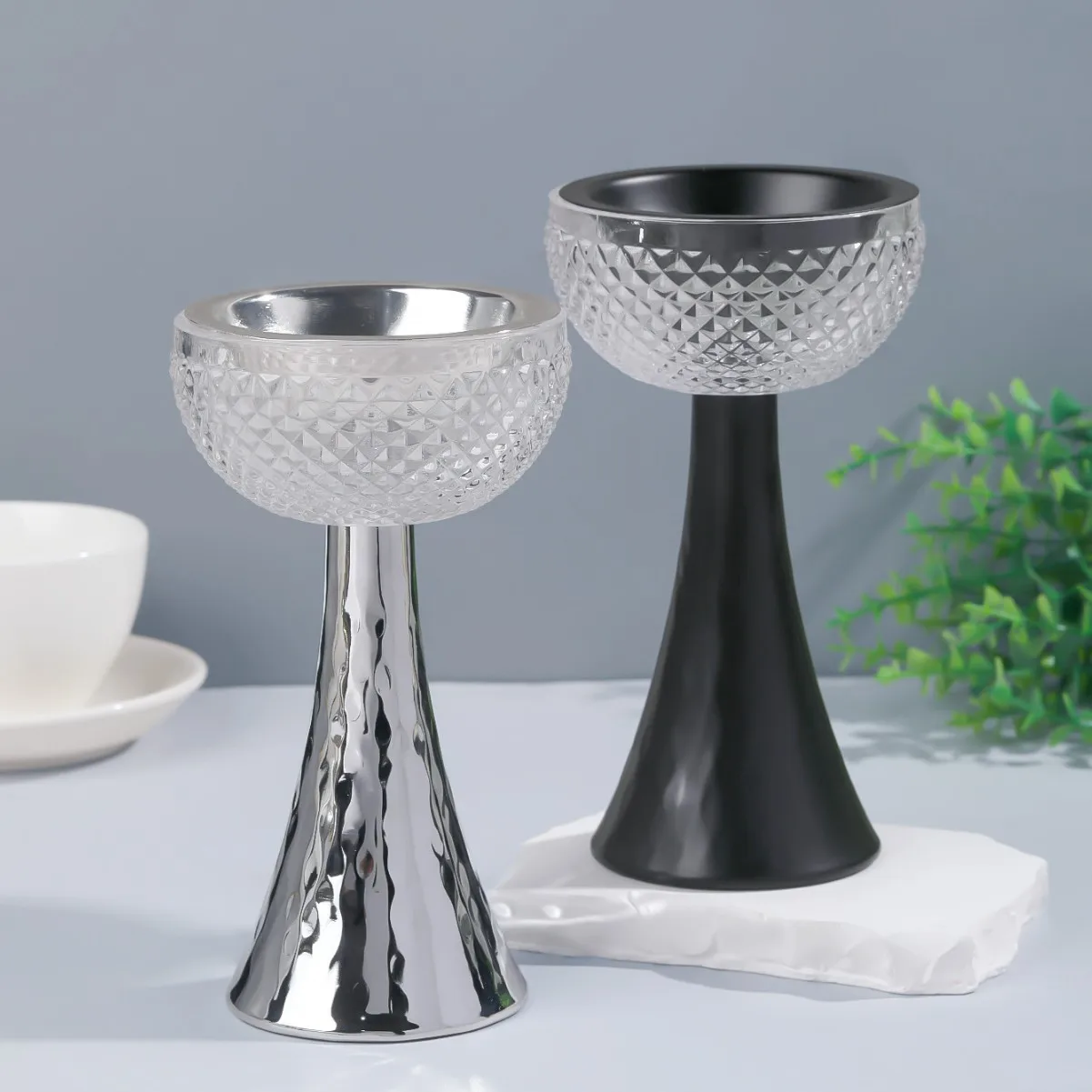 Modern Minimalist Metal Incense Burner, Semi-Transparent Artistic Censer