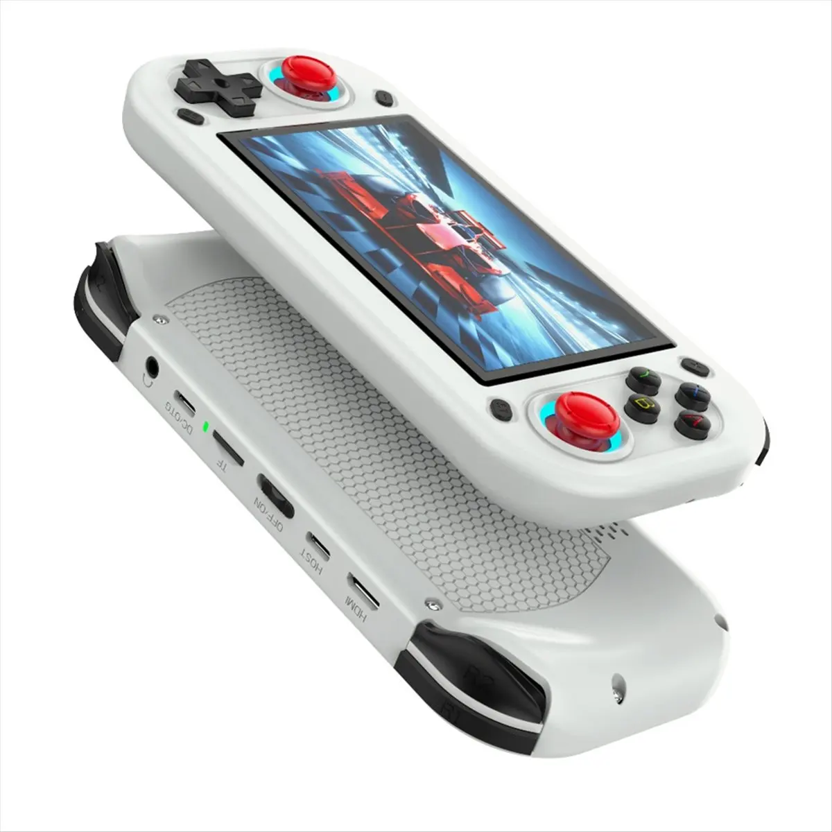CH◆☆§R43S Retro Handheld Video Game Console 4.3Inch Screen -Compatible Out Portable Pocket Video Player 64GB Games White~HOT SAL
