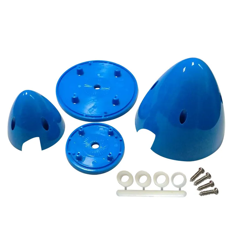 XAERO 1PC RC Airplane Propeller 2.5/3.5/4 Inch 2-Blade Spinner Round Tip Nylon Plastic Prop Yellow/Blue Spare Parts