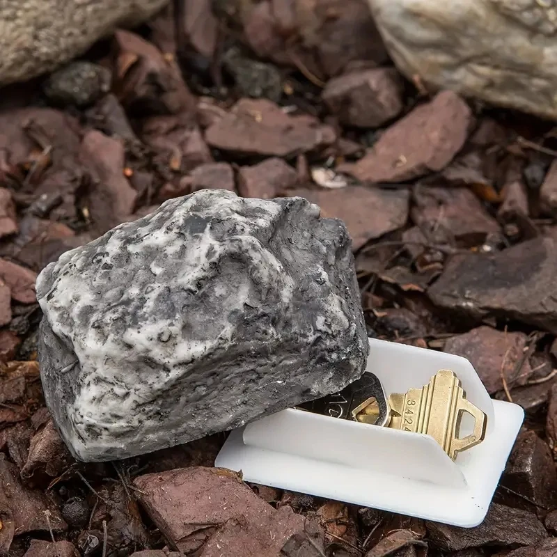 Secure Your Spare Keys with This Unique Fake Rock Key Hider - A Perfect Gift Idea!