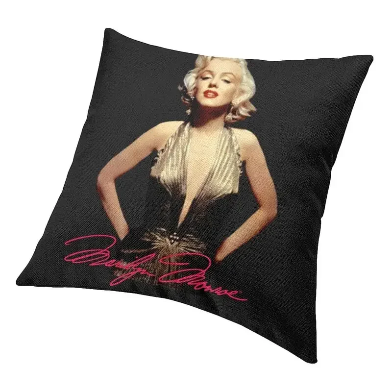 Angel Singer Marilyns Square Throw Pillow Cover Home Decor 3D Two Side Printing American Model Actress Cushion Cover for Car