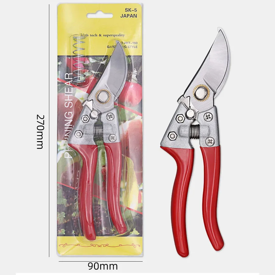 High Carbon Steel Aviation Aluminum Alloy Garden Tools 60HRC Blade Outils Manuels  Bypass Pruning Shears For Bonsai Flowers