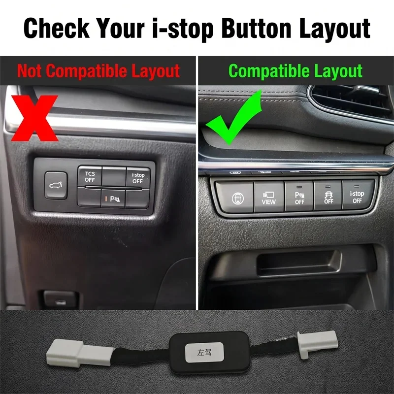 LHD RHD I-Stop Canceller Auto Start Stop Disable Plug for Mazda 3 Axela BP CX-30 2019-2024