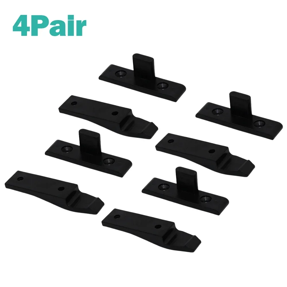 Bracket Panel Clips Tool Accessories 4 Pair ABS Plastic Material Kitchen Plinth Fasteners Press Fit Push In Fittings