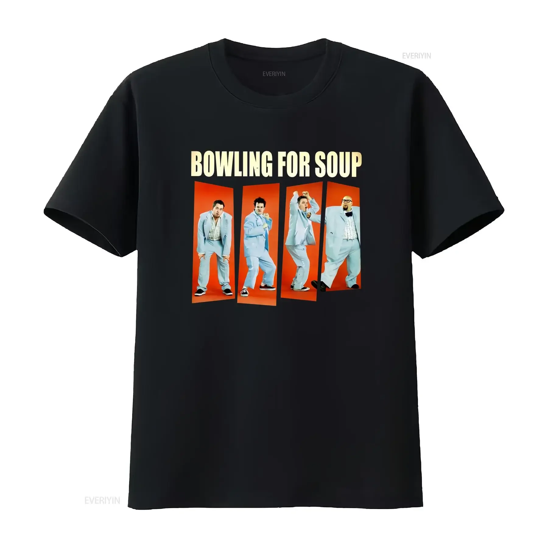 Best Buy Retro Colour Music Bowling For Soup American S 5XL USA Print T Shirt Casual Streetwear vintage Washed streetwear