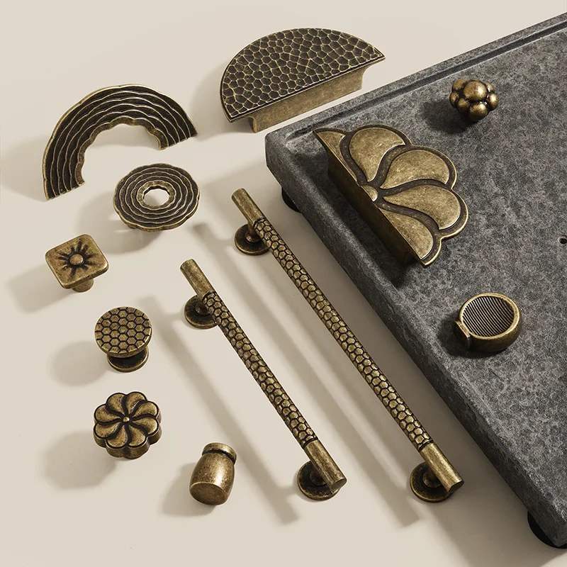 New Chinese Style Vintage Handles for Furniture Hardware Fitting Wardrobes Cabinet Door Handles Drawer Knobs Shoe Cabinets Pulls
