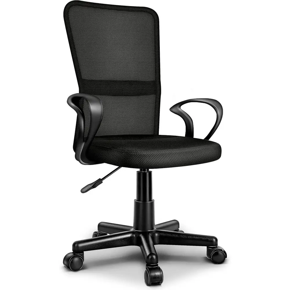 Chaise de bureau ergonomique avec accoudoirs, certifiée SGS, soutien lombaire