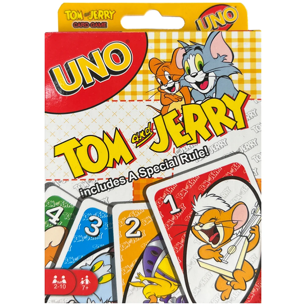 Mattel Games UNO Mickey Mouse Family Funny Entertainment Board Game Fun Playing Cards Gift Box Uno Card Game