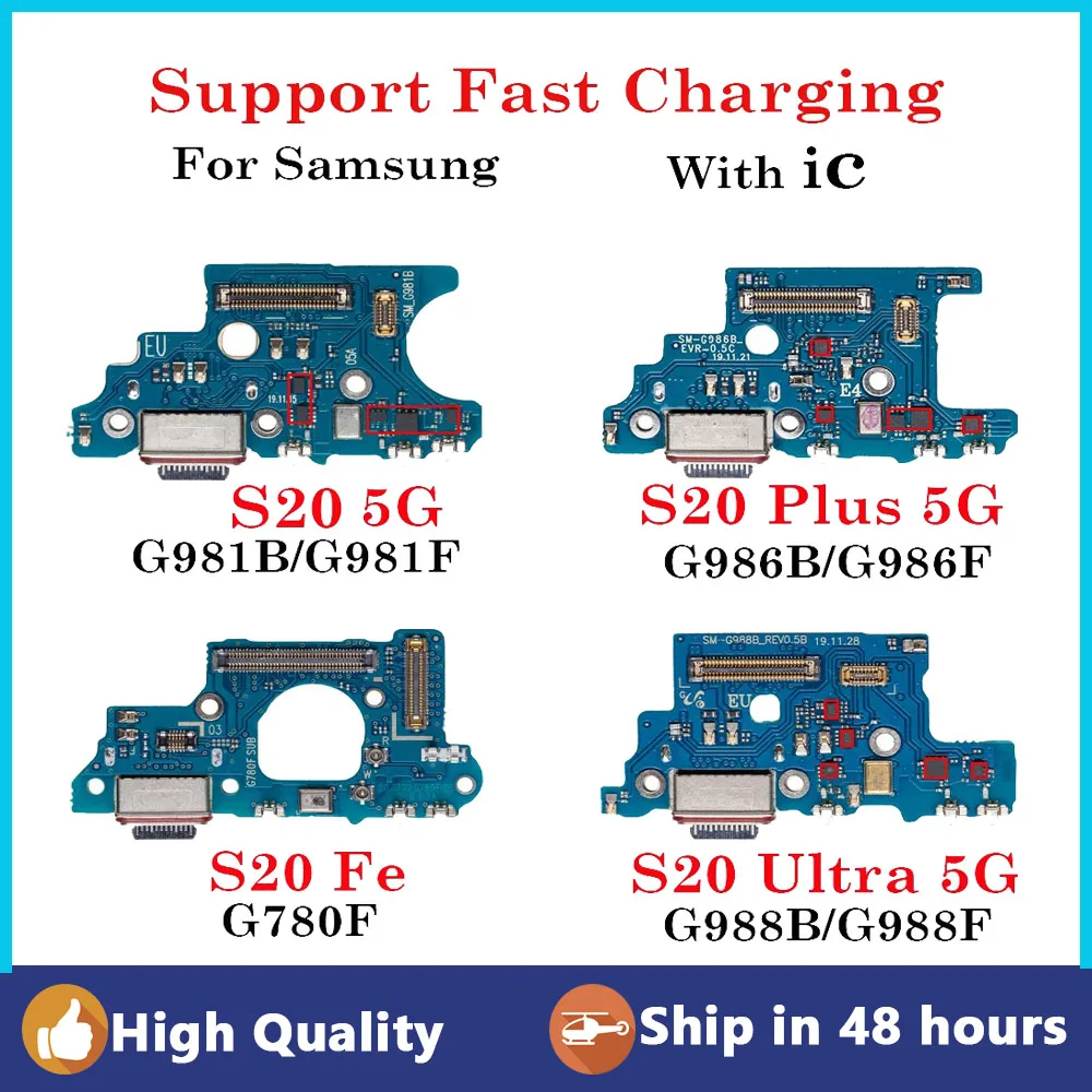 

USB Charging Port For Samsung Galaxy S20 FE Plus Ultra Dock Connector Charger Flex Cable G981 G981F G986 G986F G988 G780 B F N