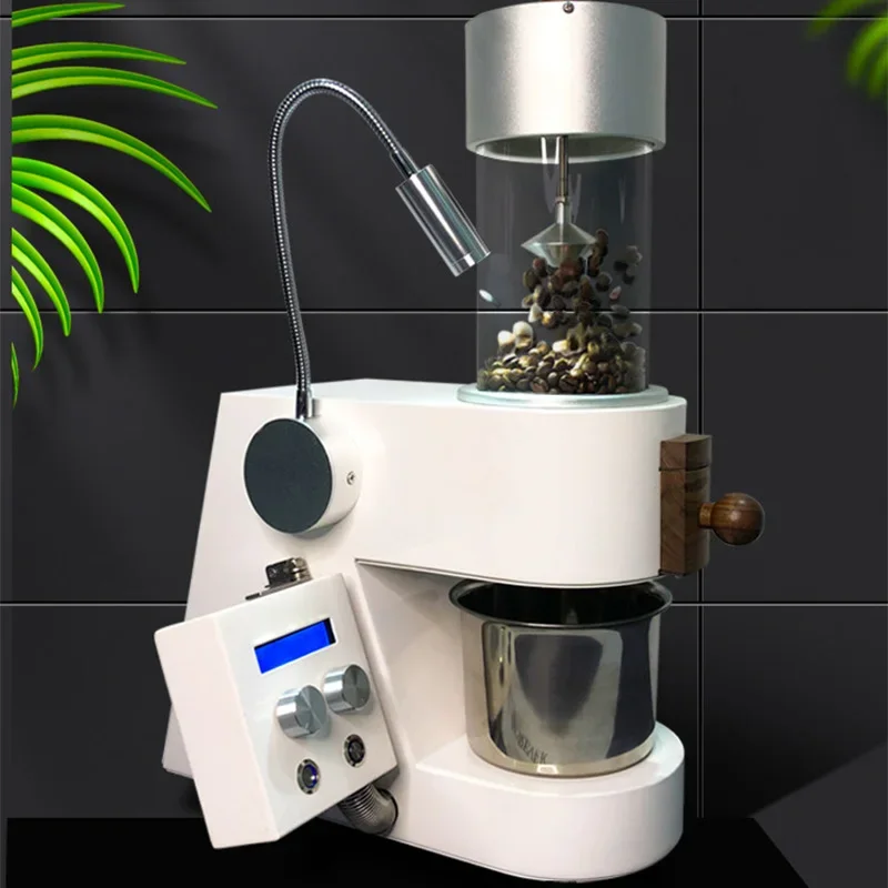 Professional-Grade Coffee Bean Roaster with LED Lighting: Mini Hot-Air Countertop Coffee Roaster (with Cooling System)