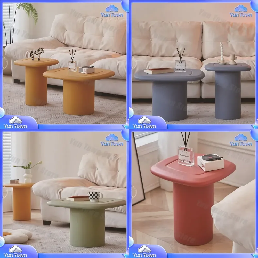 for Small Apartment Sofa Edge Simple Outdoor Square Table Plastic Coffee Table Creative Kindergarten Baby Learning Table for