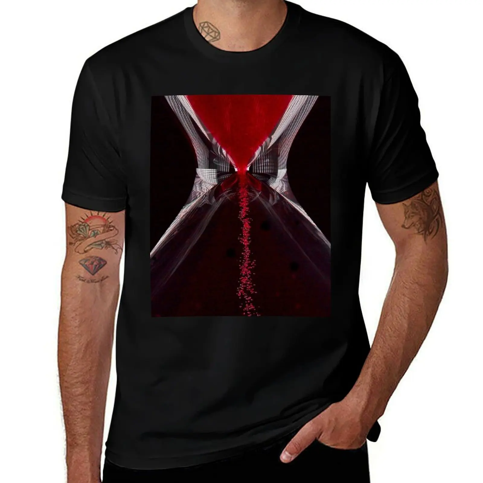 

Red Hourglass T-Shirt t shirts designer t shirts for man cotton soft