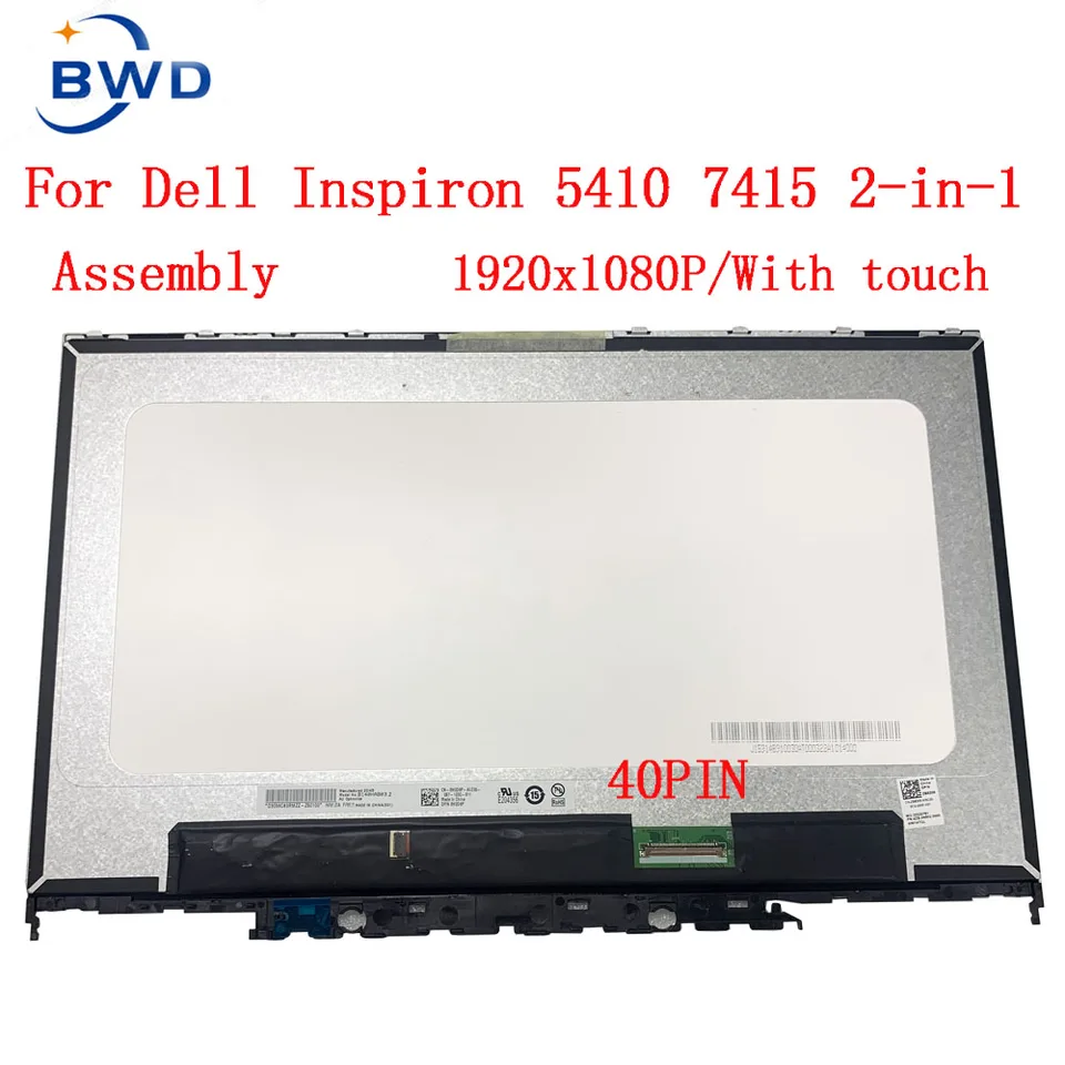 交換用LCDタッチスクリーンパネル,14インチ,fhd,dell Inspiron 5410
